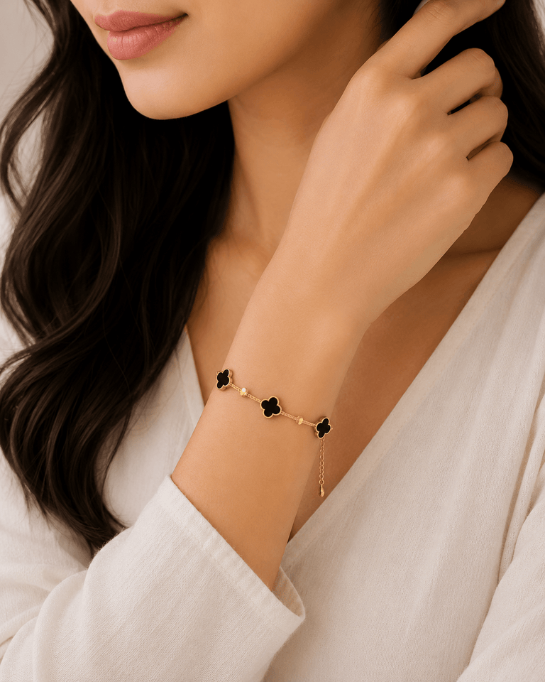 Black Clover Gold Bracelet