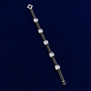 Midnight Crystal Link Bracelet