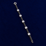 Midnight Crystal Link Bracelet