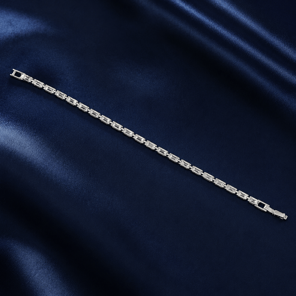 Crystal Link Tennis Bracelet