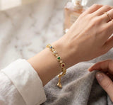 Aurora Gemstone Slider Bracelet