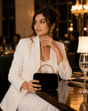 Midnight Elegance Velvet Clutch