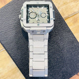 Elite Square Skeleton Luxury Watch – Premium Stainless Steel Men's Timepiece