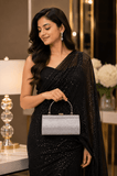 Silver Stardust Evening Clutch