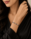 Midnight Crystal Link Bracelet