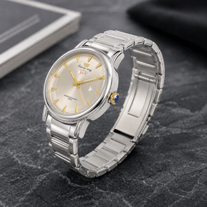 Success Way Classic Silver Men's Watch – Stainless Steel Bracelet