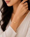 Golden Halo Crystal Bracelet