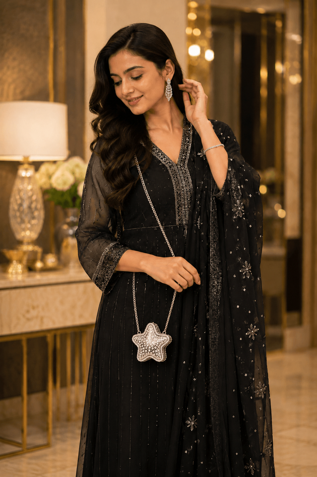 Celestial Star Crystal Crossbody Bag