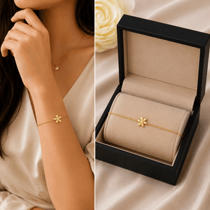 Golden Blossom Minimalist Bracelet