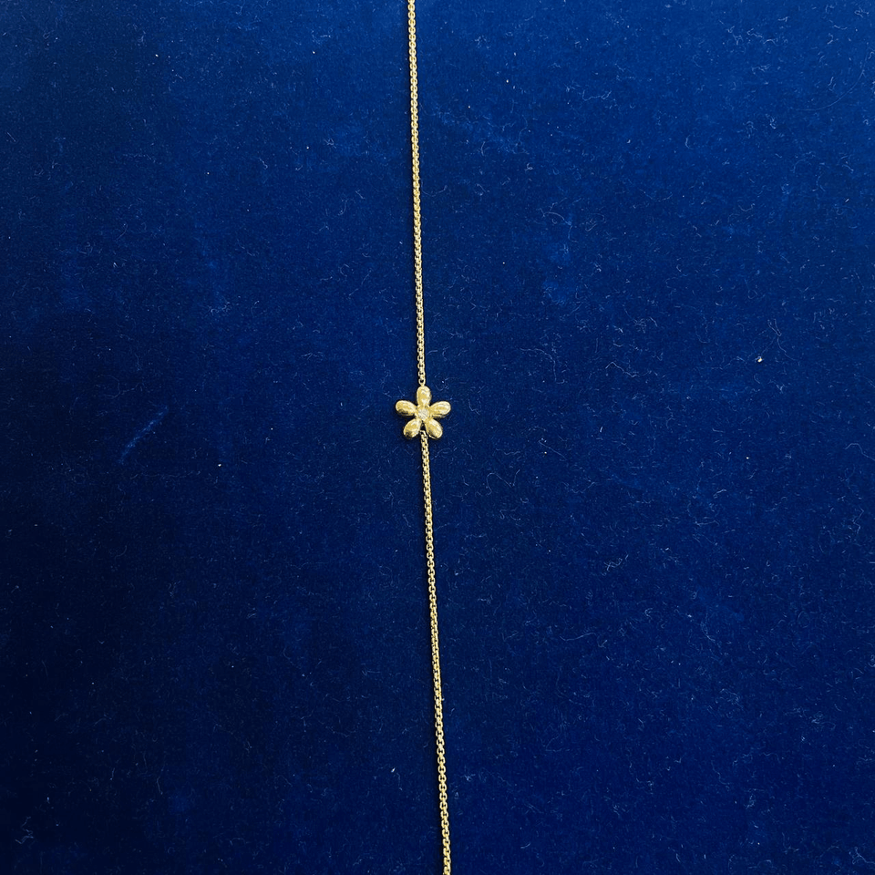 Golden Blossom Minimalist Bracelet