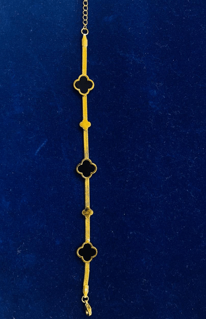 Black Clover Gold Bracelet