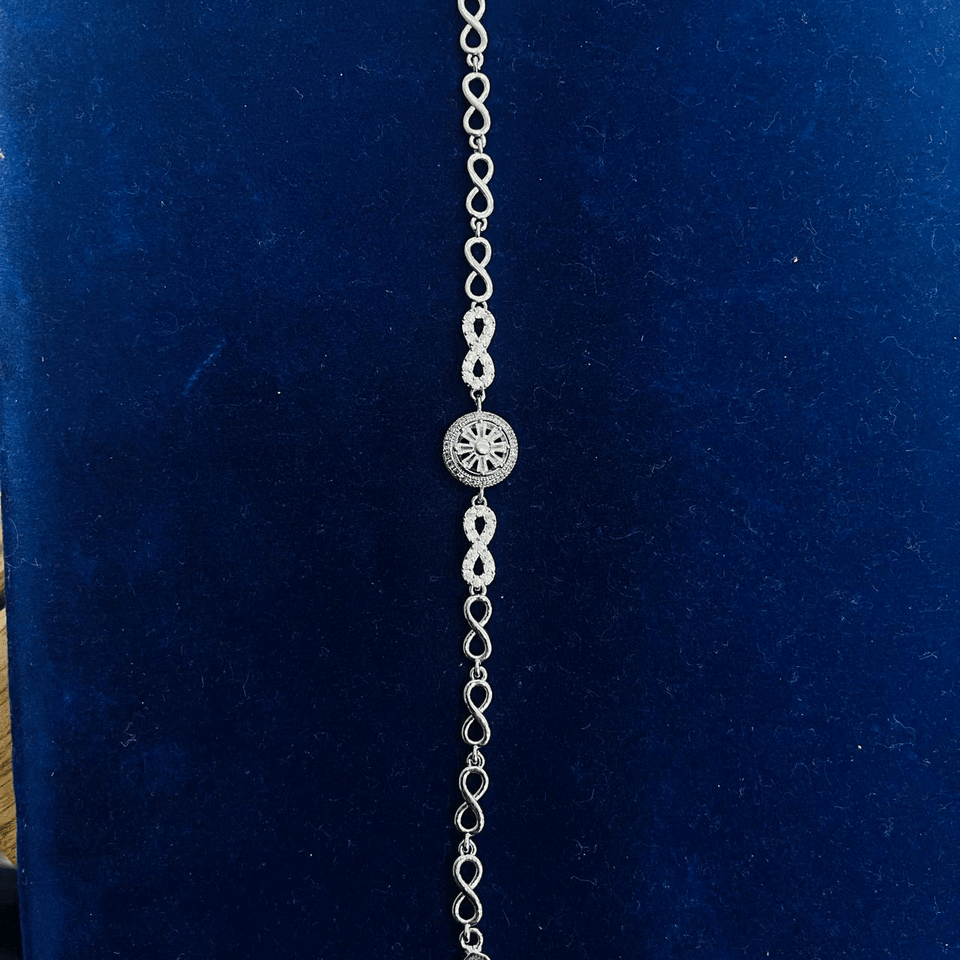 Infinity Charm Crystal Bracelet