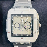 Elite Square Skeleton Luxury Watch – Premium Stainless Steel Men's Timepiece