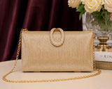 Champagne Luxe Crystal Evening Clutch