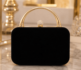Midnight Elegance Velvet Clutch