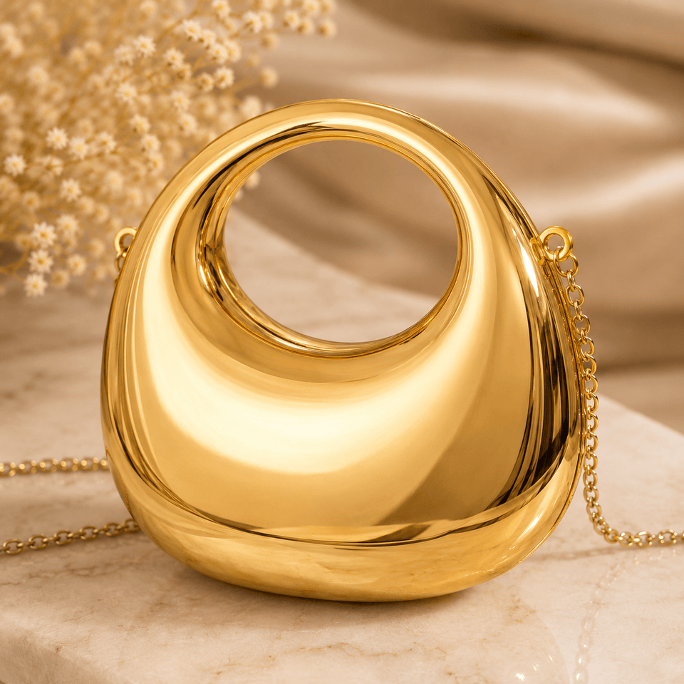 Aurum Luxe Sculptural Handbag